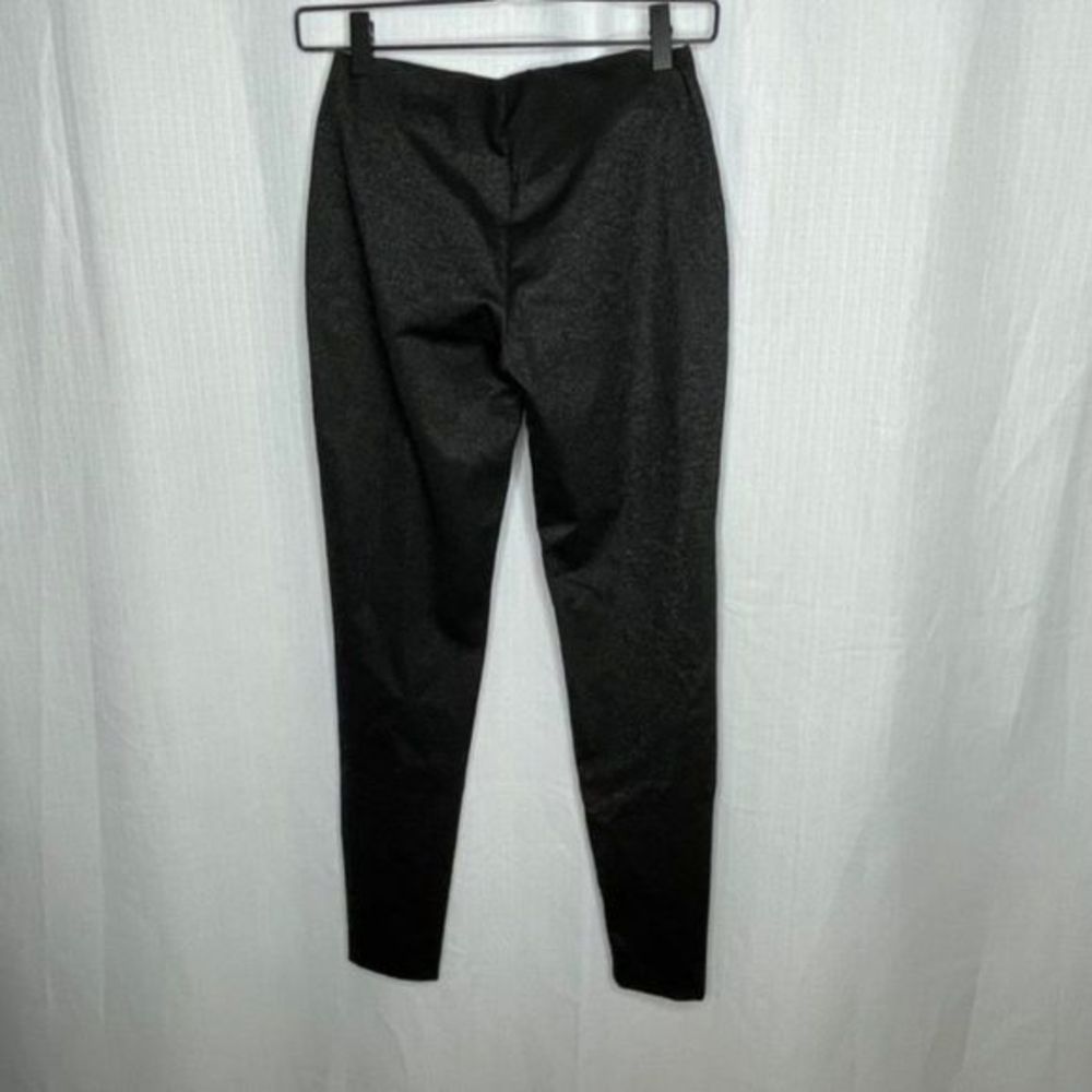 Nanette Lepore Black Silver Glitter Leggings - Picture 3 of 3